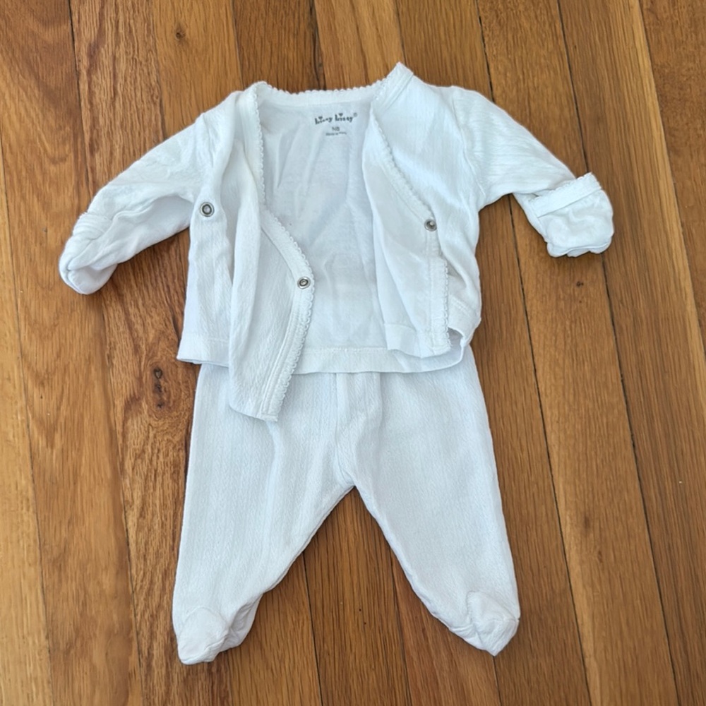 Kissy Kissy White Baby NB Set